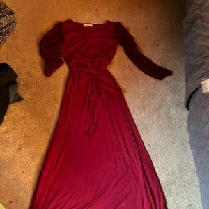 floor length formal stretchy dress
